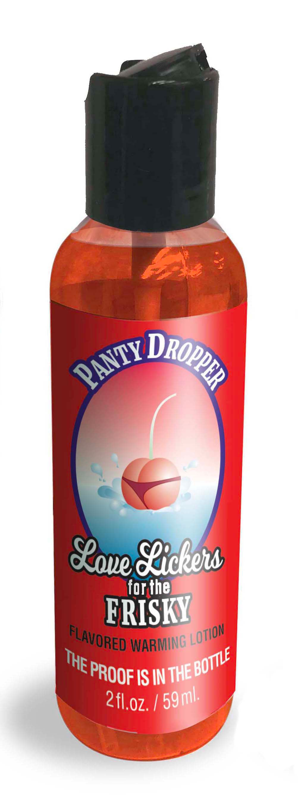Love Lickers Massage Oil - Panty Dropper - Edible Warming Oil - Red