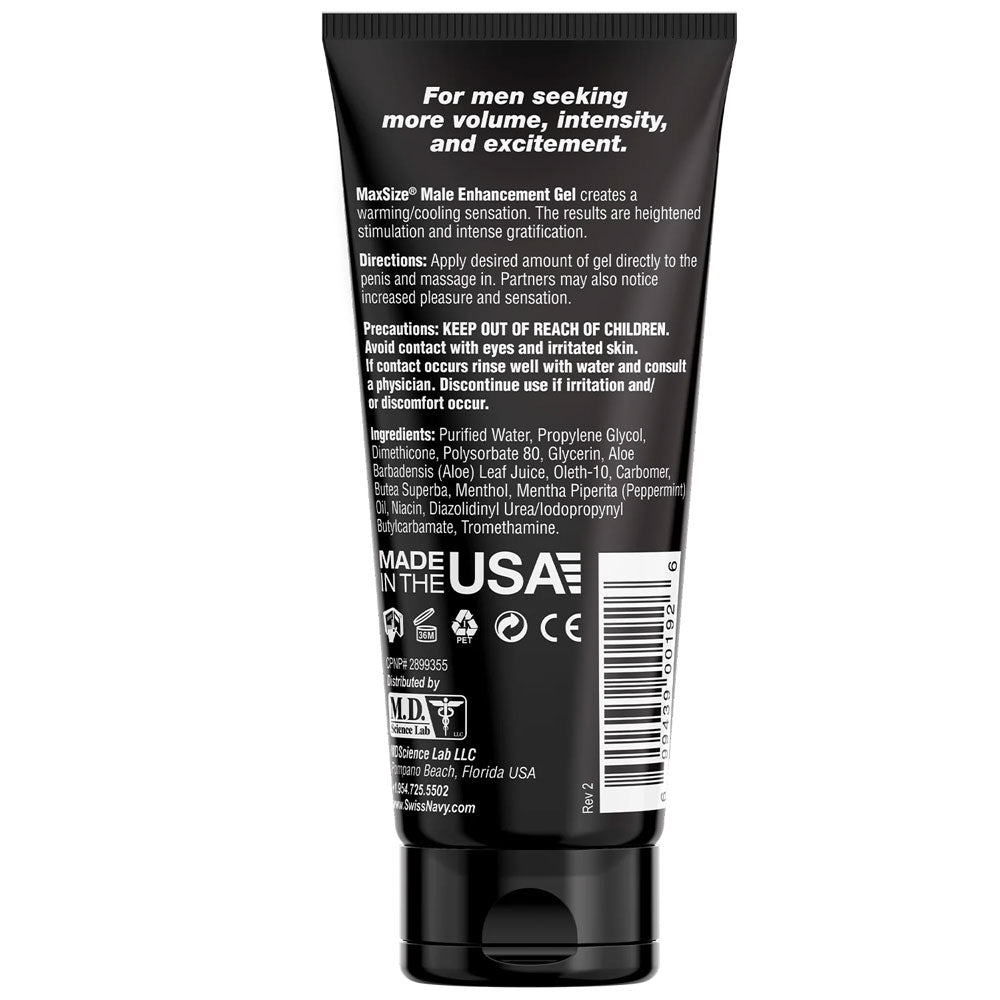 Swiss Navy Max Size Male Enhancement Gel – 5 Fl Oz