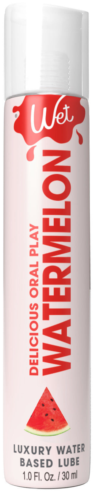 Wet Delicious Oral Play - Watermelon - Waterbased Flavored Lubricant 1 Oz