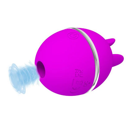 Pretty Love Gemini Ball - Multi-Function Silicone Stimulator - Fuchsia