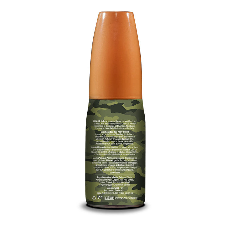 Gun Oil Natural 4 Oz – Water-Based Lubricant for Optimal Sexual Health