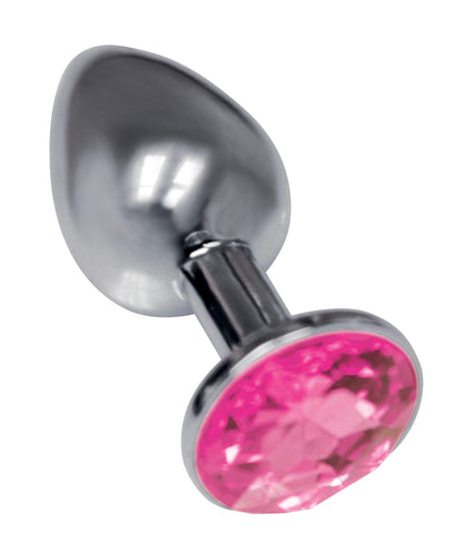 Icon Brands The 9's Silver Starter Bejeweled Stainless Steel Plug - Pink