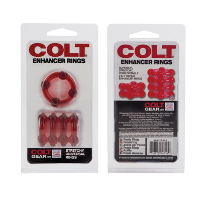 CalExotics Colt Enhancer Rings – Erection Enhancers – Red