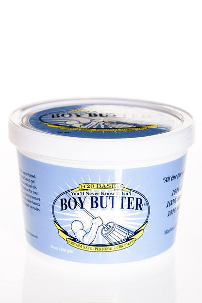 Boy Butter H2O Cream Formula - Water-Based Lubricant - 16 Oz