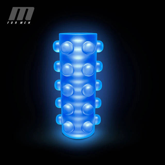 M for Men Reversible Orb - Self-Lubricating Pocket Stroker - Clear