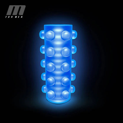 M for Men Reversible Orb - Self-Lubricating Pocket Stroker - Clear