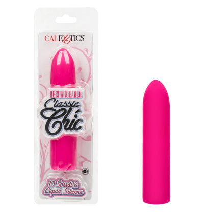CalExotics Rechargeable Classic Chic Mini Massager – Pink, Multi-Speed Vibrating