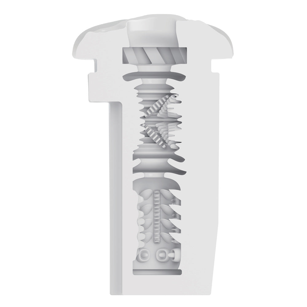 CalExotics Optimum Power Life-like Pulsar Stroker - White - Multi-Function Rechargeable Device