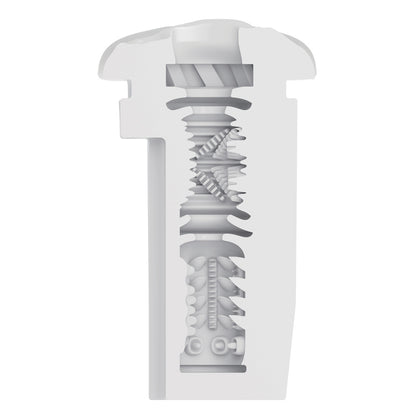 CalExotics Optimum Power Life-like Pulsar Stroker - White - Multi-Function Rechargeable Device