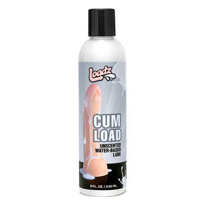Loadz Cum Load Unscented Water-Based Lube 8 Fl. Oz – White