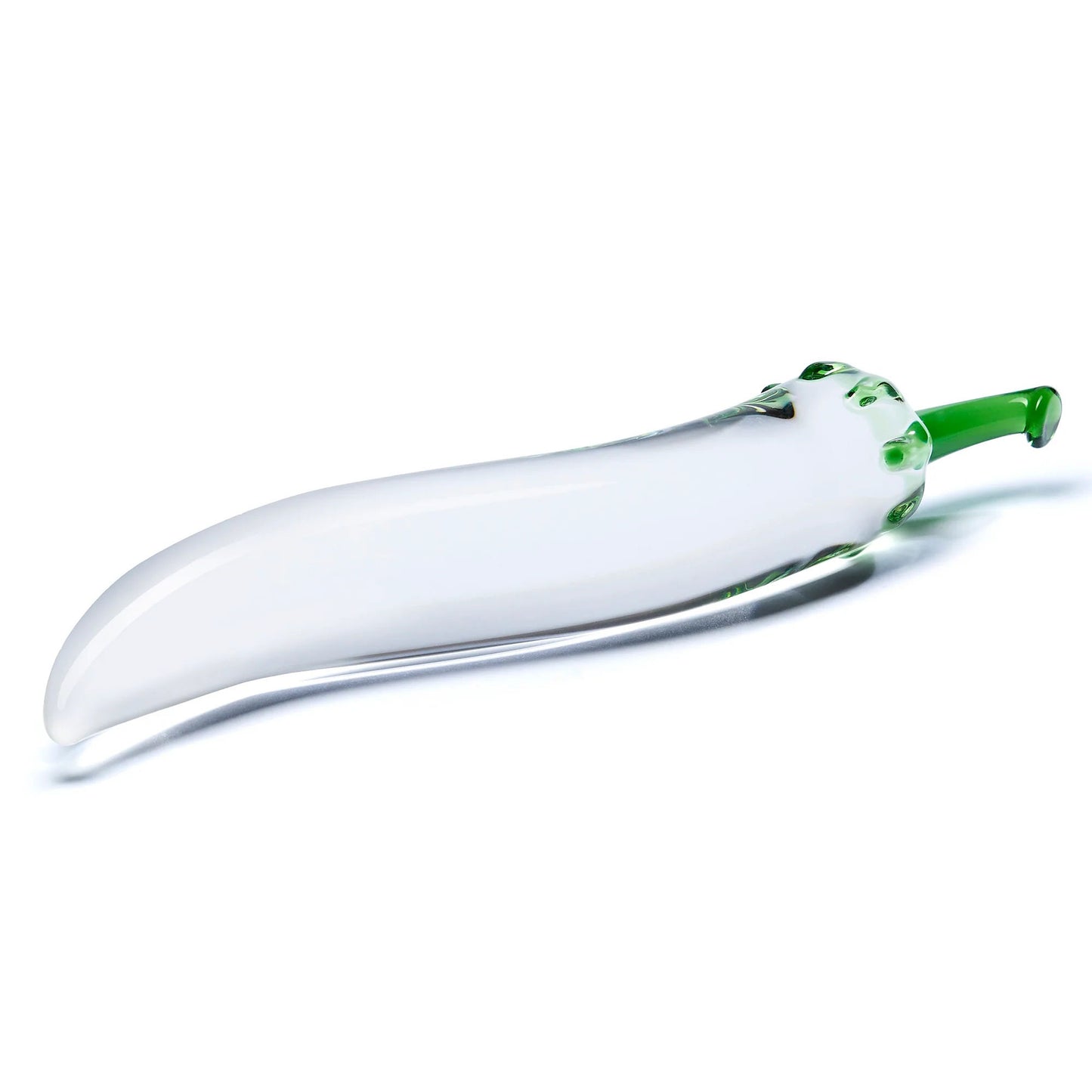 Glas Naturals Chili Pepper Dildo – Handcrafted Borosilicate Glass, Clear