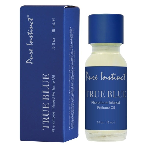 Pure Instinct Pheromone Perfume Oil Original Dropper – True Blue – 15ml