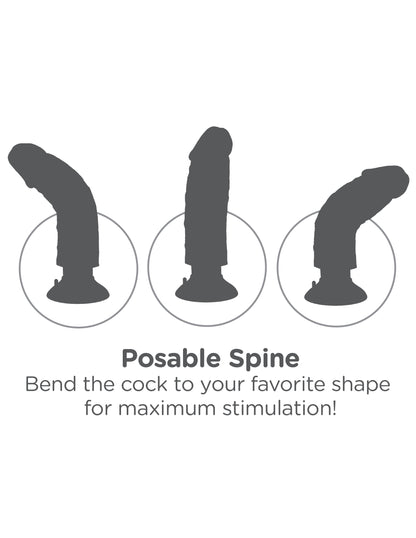Pipedream King Cock 10-Inch Vibrating Cock with Balls - Flesh