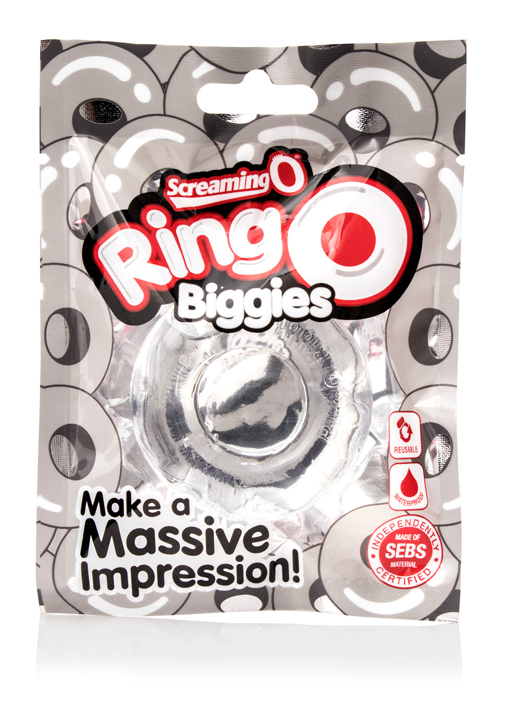 Screaming O RingO Biggies - Reusable Waterproof Ring - Clear