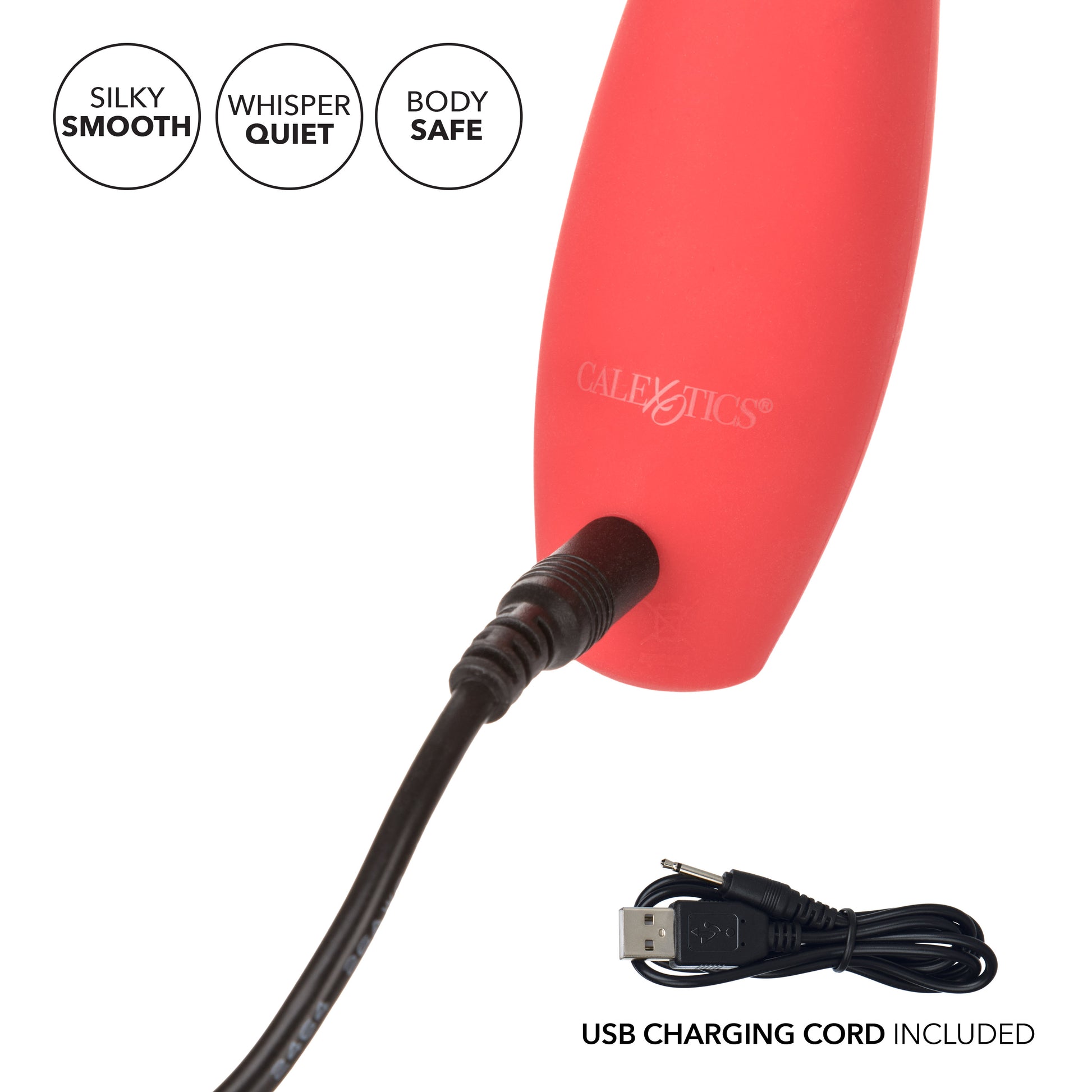 CalExotics Red Hot Ignite Multi-Function Rechargeable Massager - Red