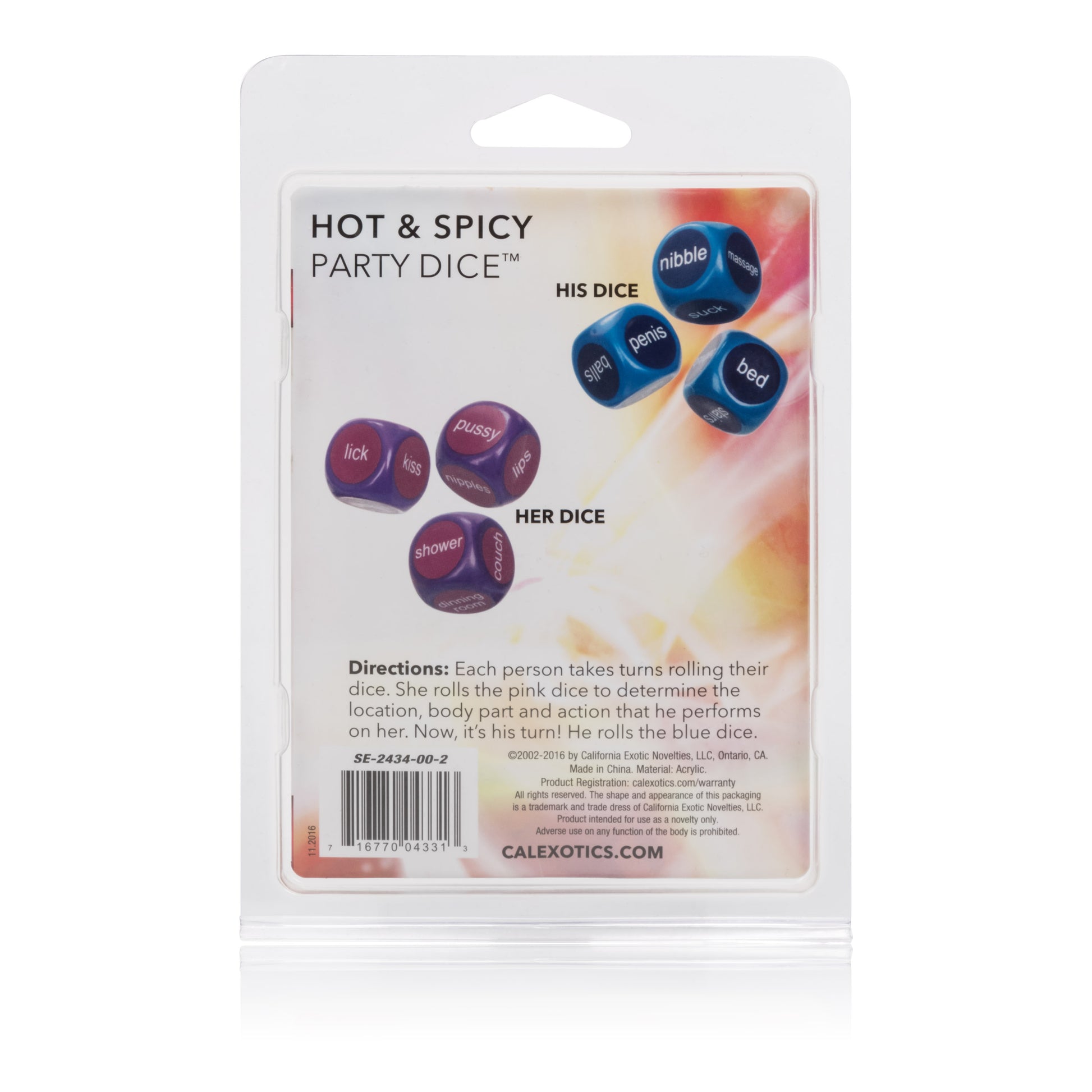 CalExotics Hot and Spicy Dice Game – Erotic Game for Couples