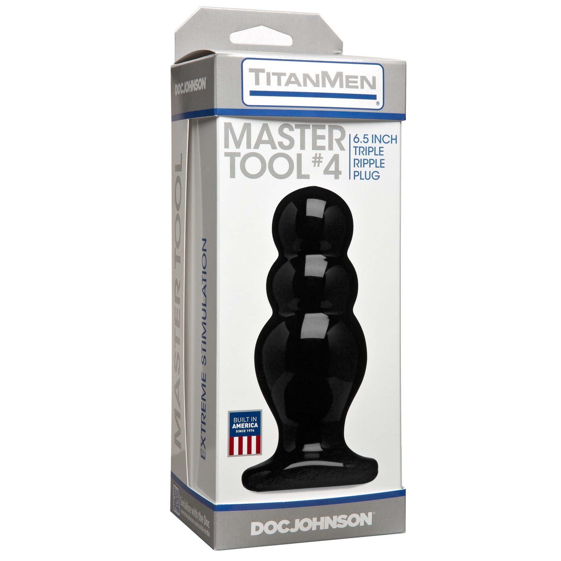 Titanmen Tool Master #4 Triple-Bubble Anal Plug – Black