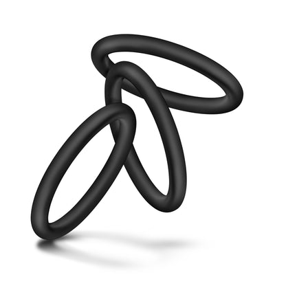 Blush Performance Vs3 Pure Premium Silicone Cockrings – Large – Black