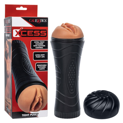 CalExotics Xcess Tight Pussy Discreet Masturbator with Suction Control - Brown