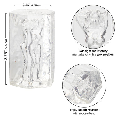 CalExotics Girls Girls Girls Farrah Masturbator – Clear, Soft and Stretchy Design