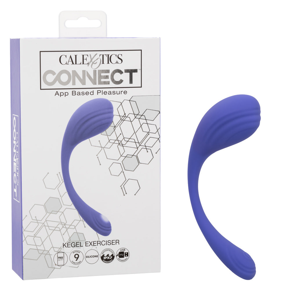 CalExotics Connect Kegel Exerciser - Multi-Function Waterproof Device - Periwinkle