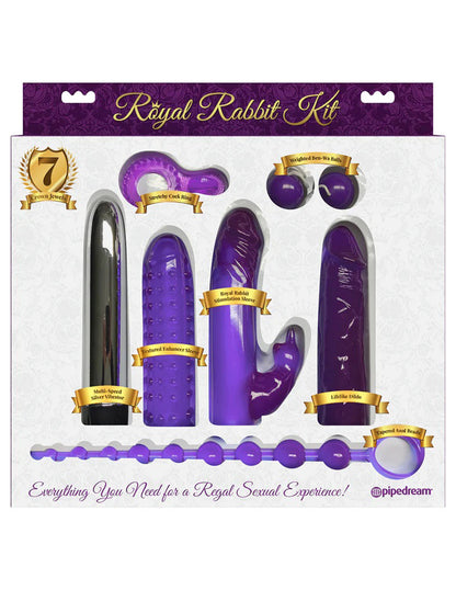 Pipedream Royal Rabbit Kit – Purple – Multi-Function Adult Toy Set