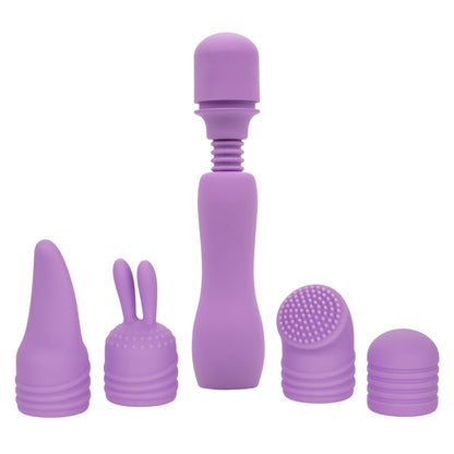 CalExotics First Time Rechargeable Travel Teaser Kit – Multi-Function Massager – Purple
