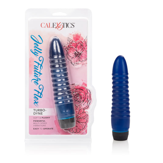 CalExotics Future Flex Turbo Dyne Jelly Vibe – Blue, Multi-Speed