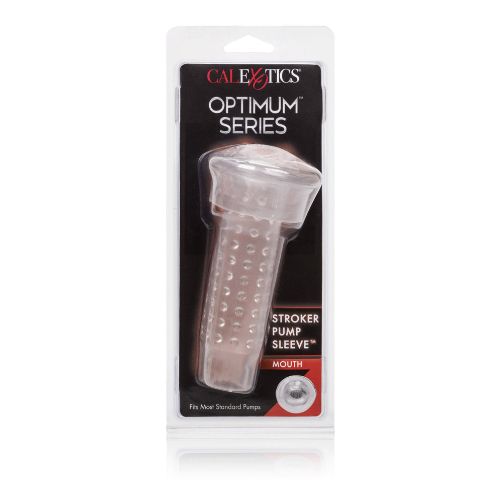 CalExotics Optimum Series Stroker Pump Sleeve – Clear Mouth