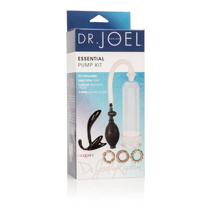Dr. Joel Kaplan Essential Pump Kit – Clear – Prostate Probe and Cock Rings