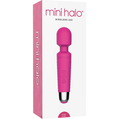 Viben Mini Halo Pink Wand Massager with 20 Vibration Patterns and 8 Speed Strengths