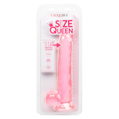 CalExotics Size Queen 10-Inch Dildo with Suction Cup Base - Pink