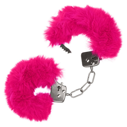 CalExotics Ultra Fluffy Furry Cuffs – Adjustable Restraint Cuffs – Pink
