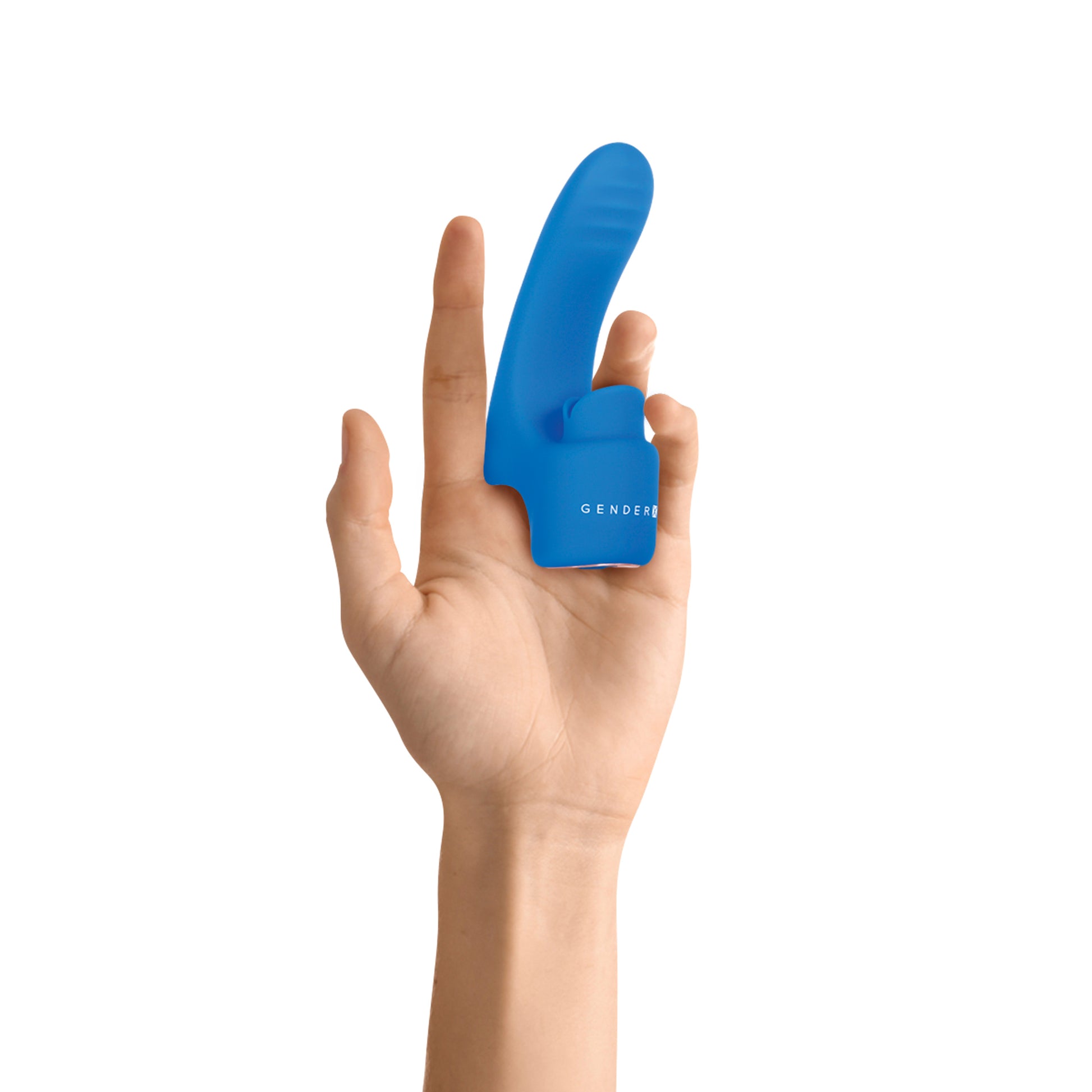 Evolved Novelties Flick It Finger Vibe with Tongue-Flicking Base – Blue