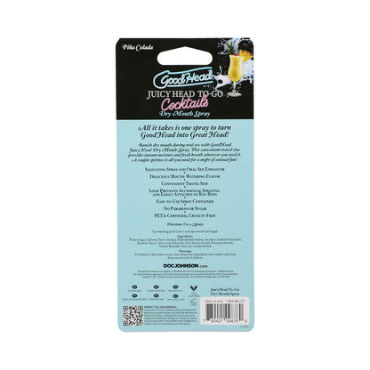 Goodhead Juicy Head Dry Mouth Spray - Pina Colada Flavor - Travel Size