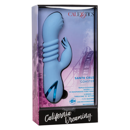 California Dreaming Santa Cruz Coaster - Thrusting G-Spot Vibrator - Body-Safe Silicone - Waterproof