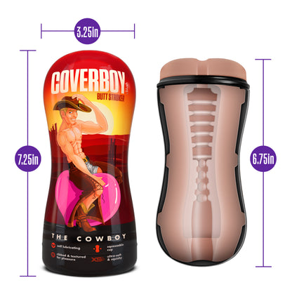 Coverboy Cowboy Self Lubricating Stroker - Beige