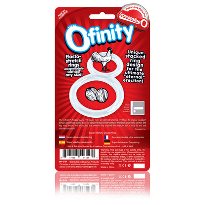 Ofinity Double Ring - Clear Erection Ring for Enhanced Performance
