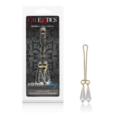 CalExotics Intimate Play Clitoral Jewelry - Clear - Non-Piercing Clip