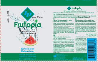 I.D. Frutopia Natural Flavor Watermelon Water-Based Formula 3.4 Oz