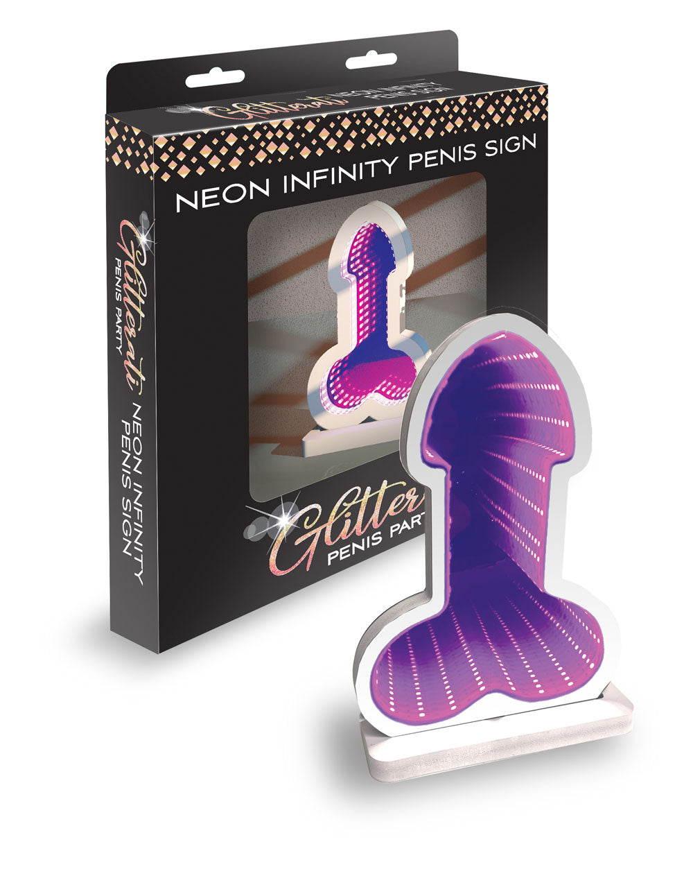 Little Genie Infinity Penis Light – Purple – Neon Party Decoration
