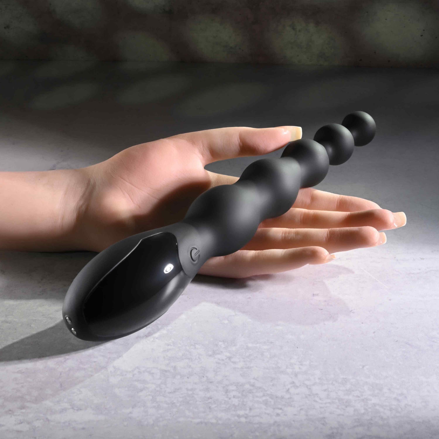Evolved Novelties Backdoor Baton Vibrator – Black – Flexible Beaded Design