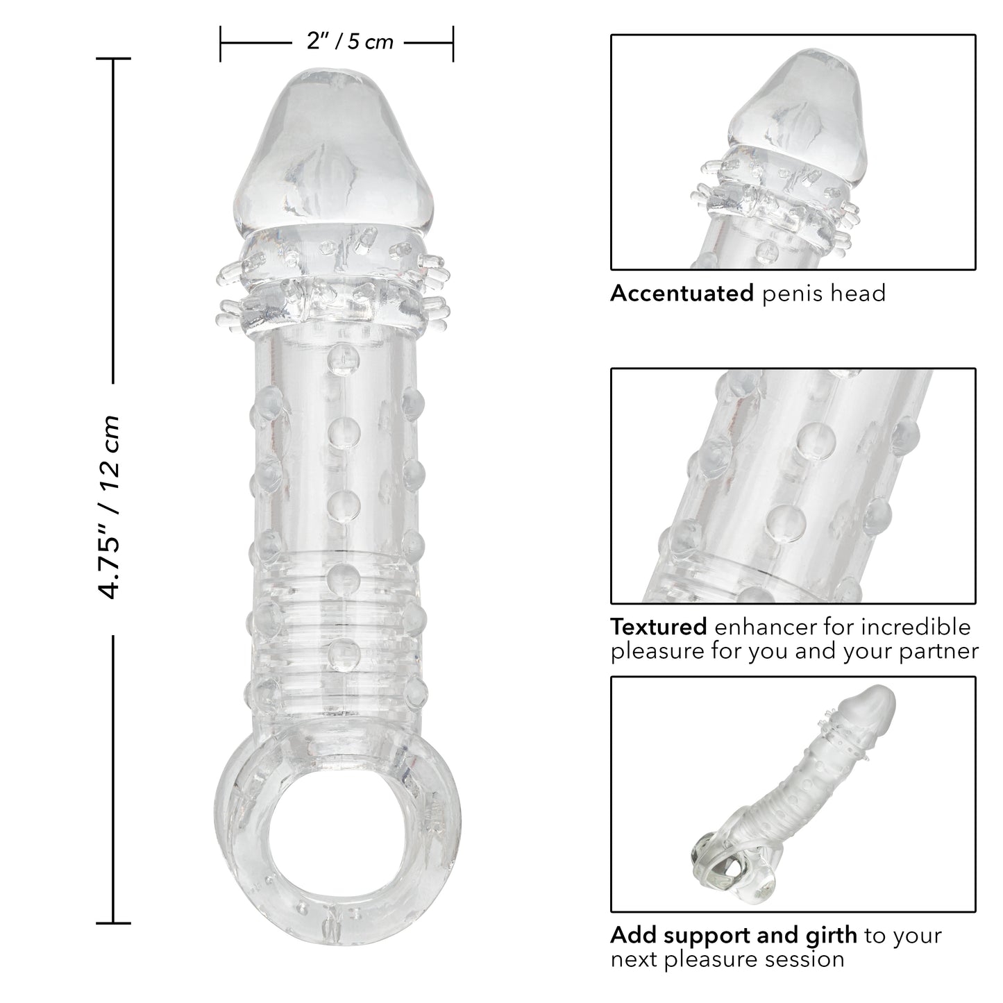 CalExotics Ultimate Stud Extender Male Enhancer – Clear