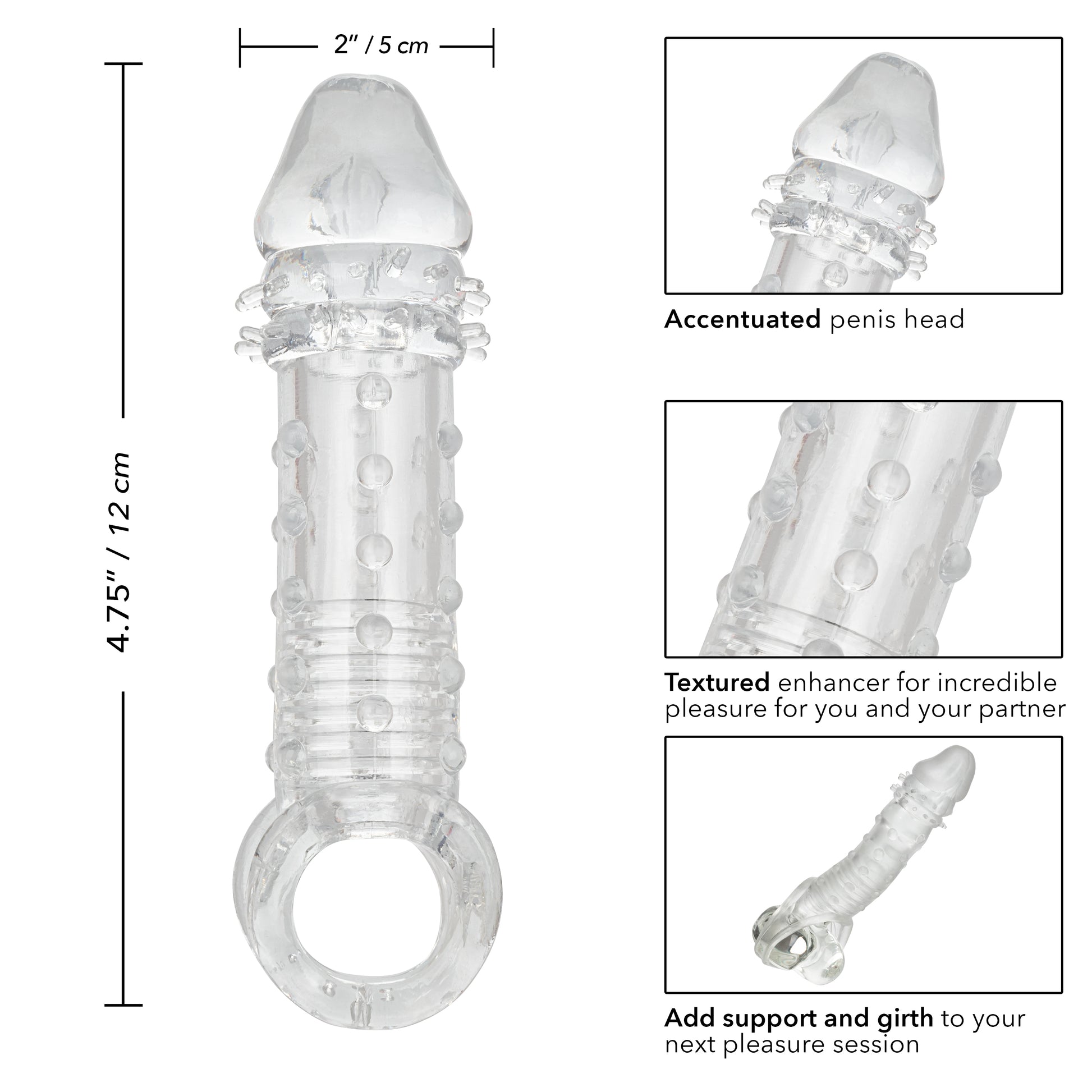 CalExotics Ultimate Stud Extender Male Enhancer – Clear