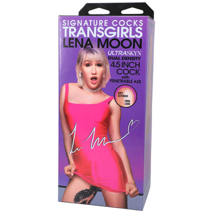Doc Johnson Lena Moon Signature Cock with Penetrable Ass - ULTRASKYN - Vanilla