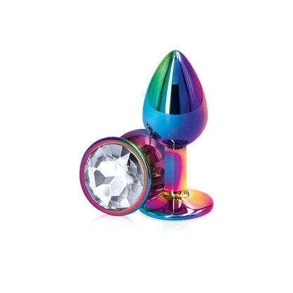 NS Novelties Rear Assets Multicolor Small Anal Toy - Chrome-Plated