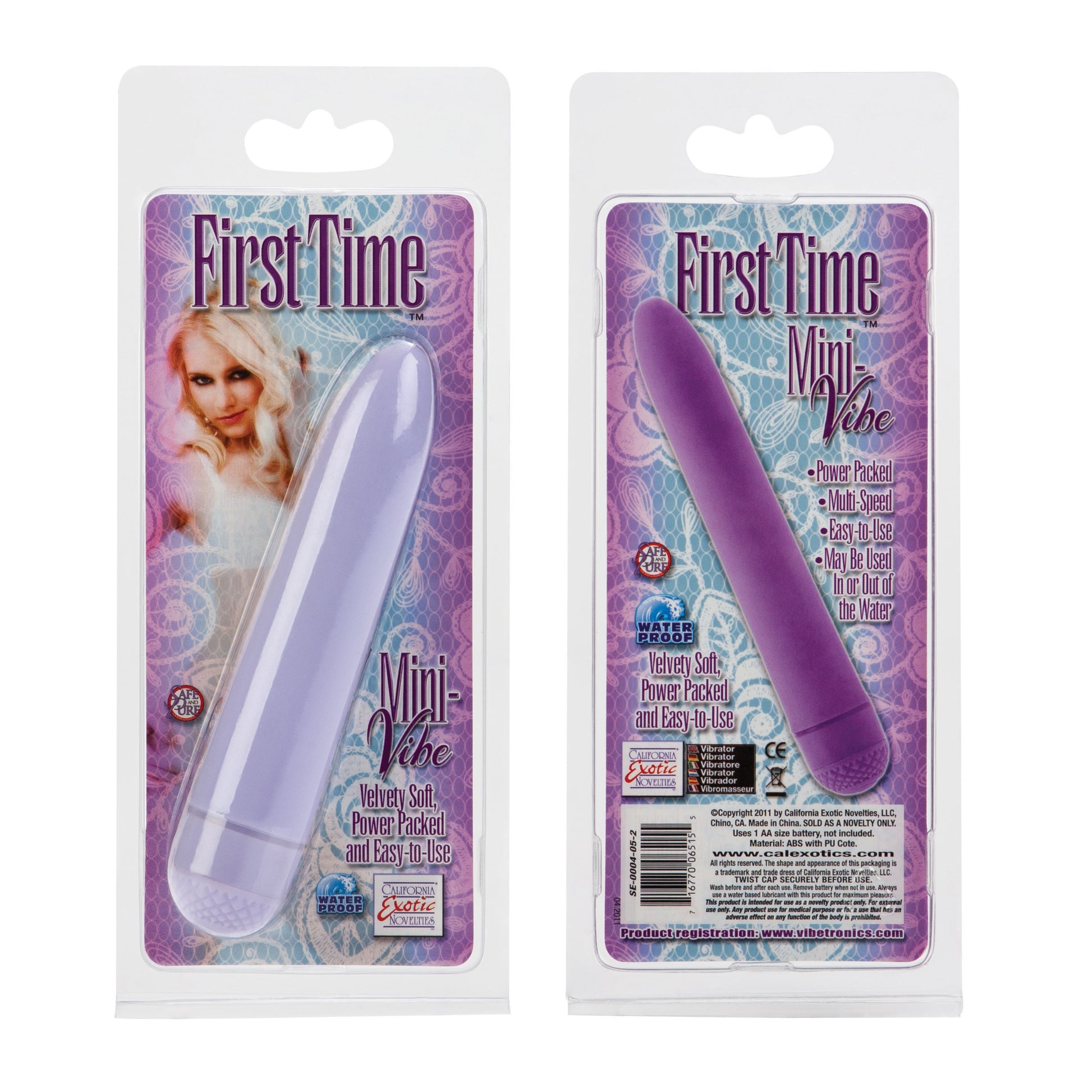 CalExotics First Time Mini Vibe – Purple – Multi-Speed Vibrator