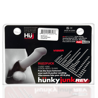 Buzzfuck Taint Vibe-Sling - Black - Vibrating Cock and Ball Sling