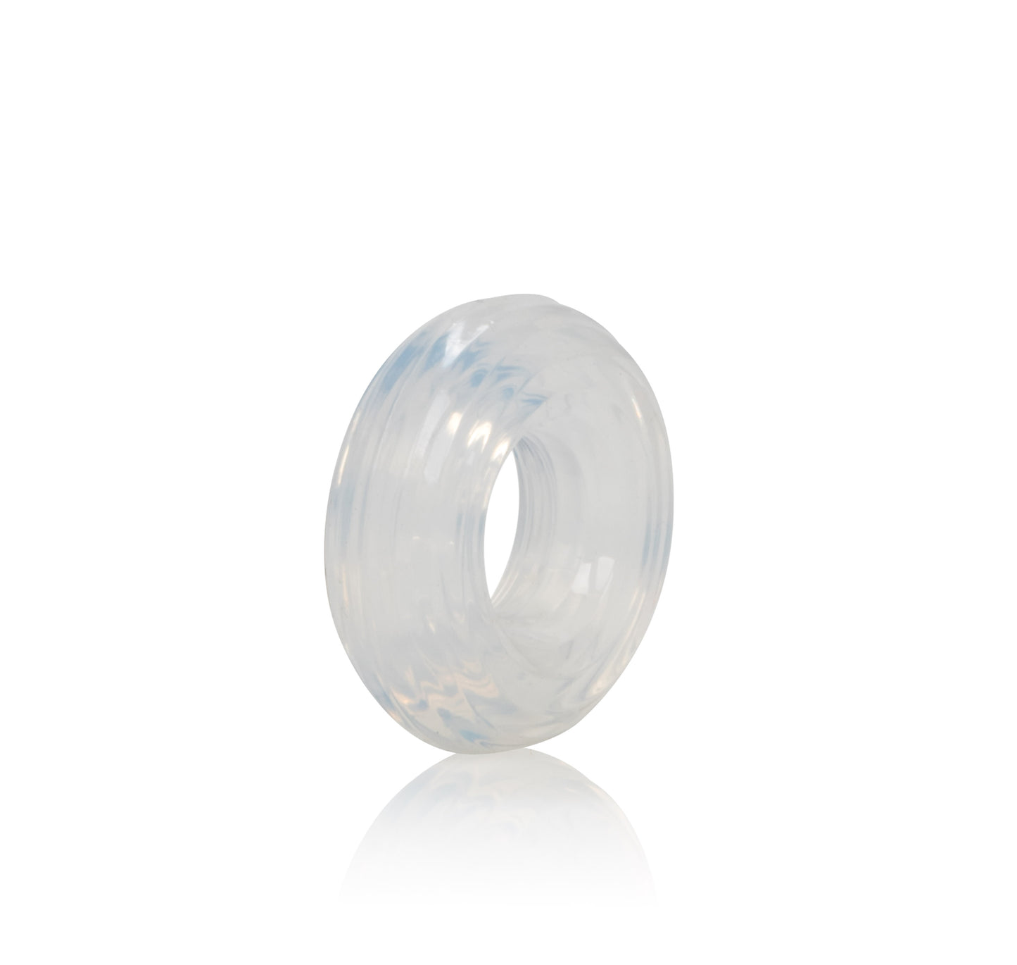 CalExotics Premium Silicone Ring - Medium - Clear - Body-Safe