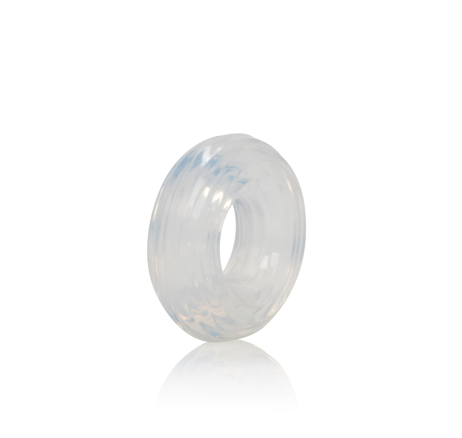 CalExotics Premium Silicone Ring - Medium - Clear - Body-Safe